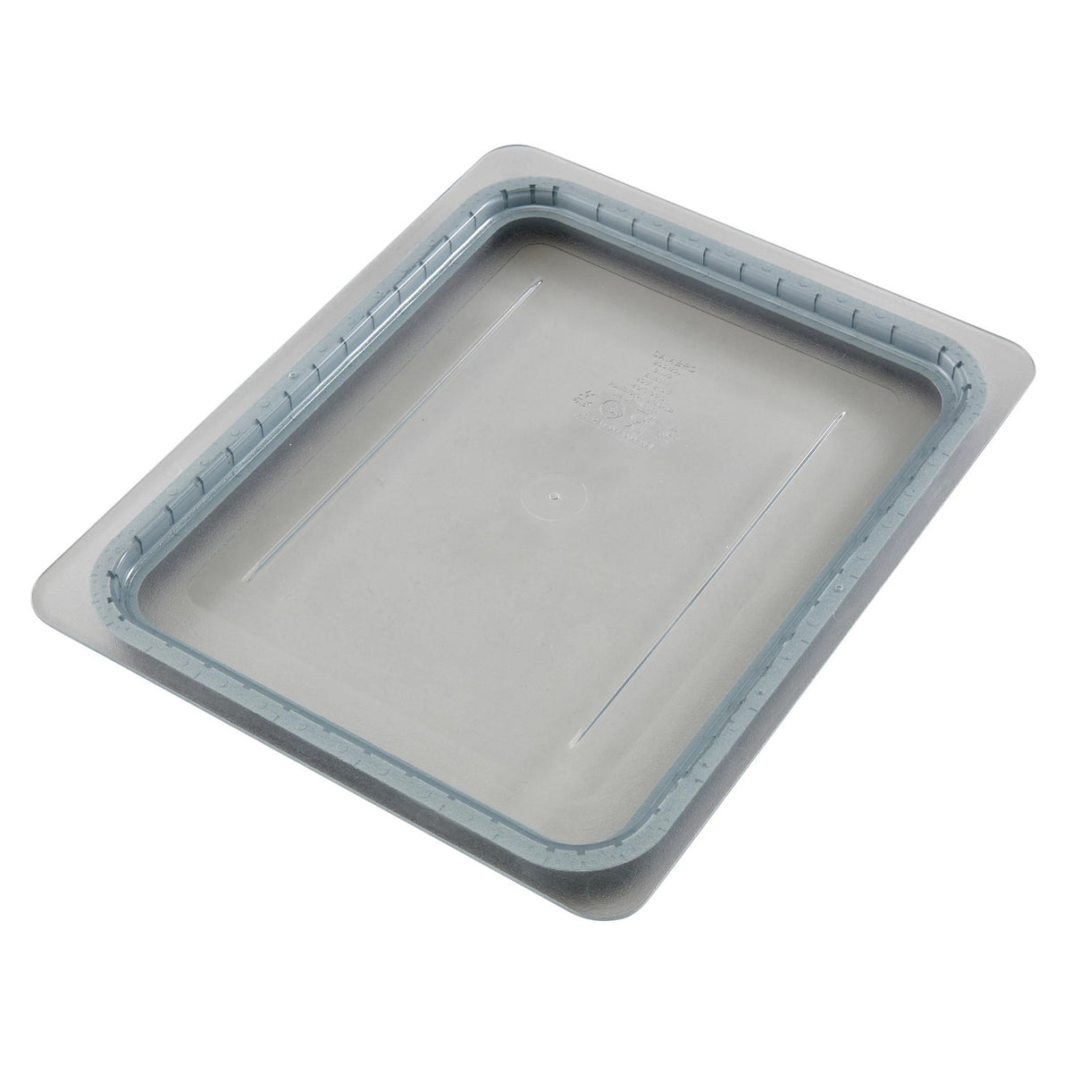 Cambro 20CWGL135 Camwear GripLid, Half Size Food Pan Cover, 12 3/4" x 10 7/16" - Clear