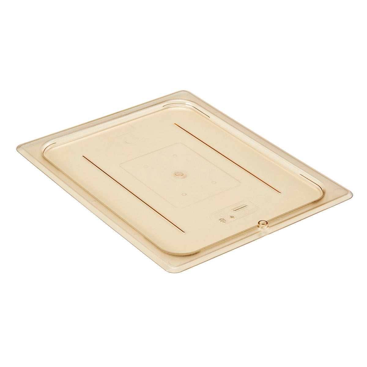 Cambro 20HPC150 H-Pan High Heat Flat Cover, Half Size Food Pan Lid - Amber