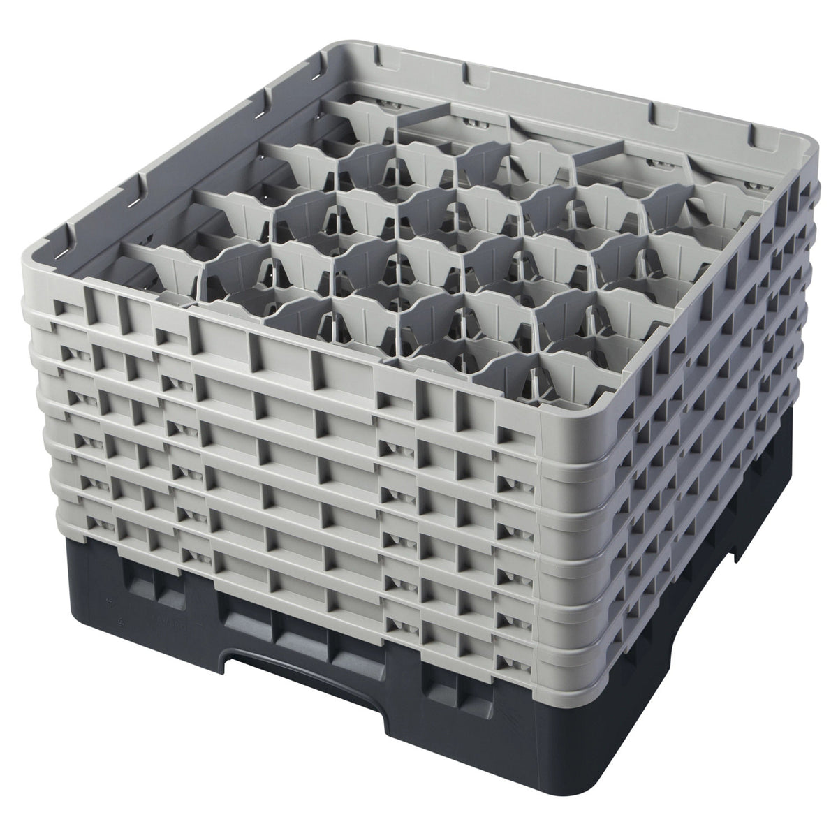 Cambro 20S1114110 Camrack Full Size Glass Rack, 11 3/4" Max Glass Height - Black