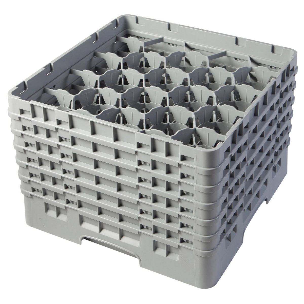 Cambro 20S1114151 Camrack Full Size Glass Rack, 11 3/4" Max Glass Height - Soft Gray