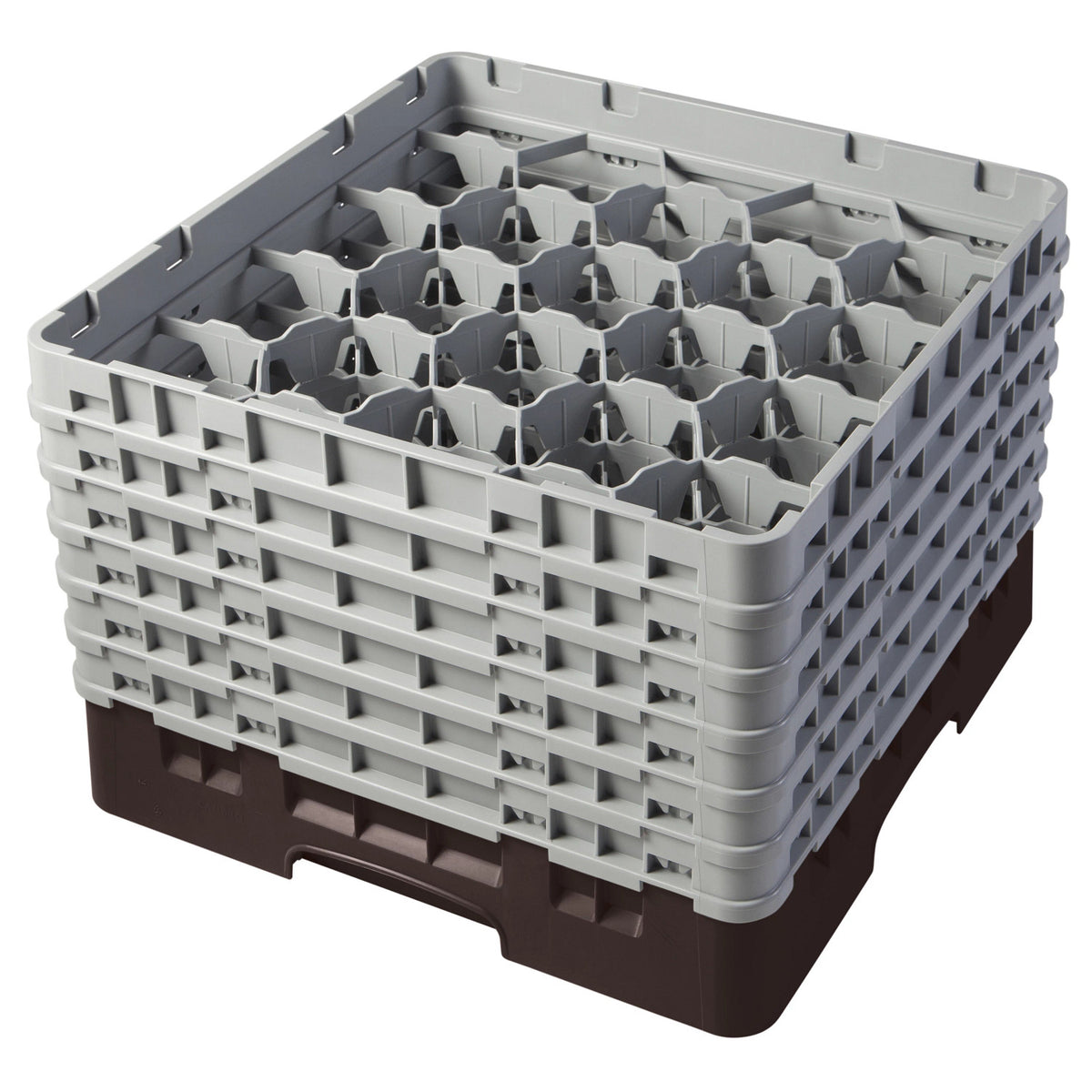 Cambro 20S1114167 Camrack Full Size Glass Rack, 11 3/4" Max Glass Height - Brown