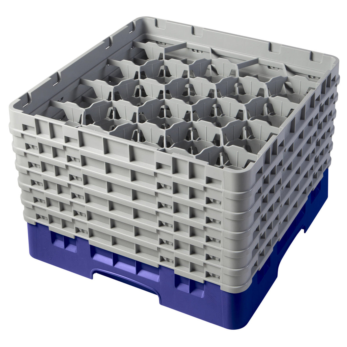 Cambro 20S1114186 Camrack Full Size Glass Rack, 11 3/4" Max Glass Height - Navy Blue