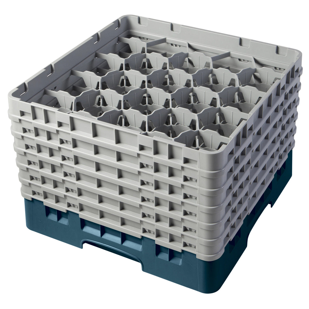 Cambro 20S1114414 Camrack Full Size Glass Rack, 11 3/4" Max Glass Height - Teal