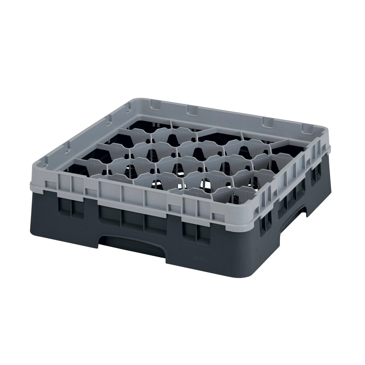 Cambro 20S318110 Camrack Full Size Glass Rack, 3 5/8" Max Glass Height - Black