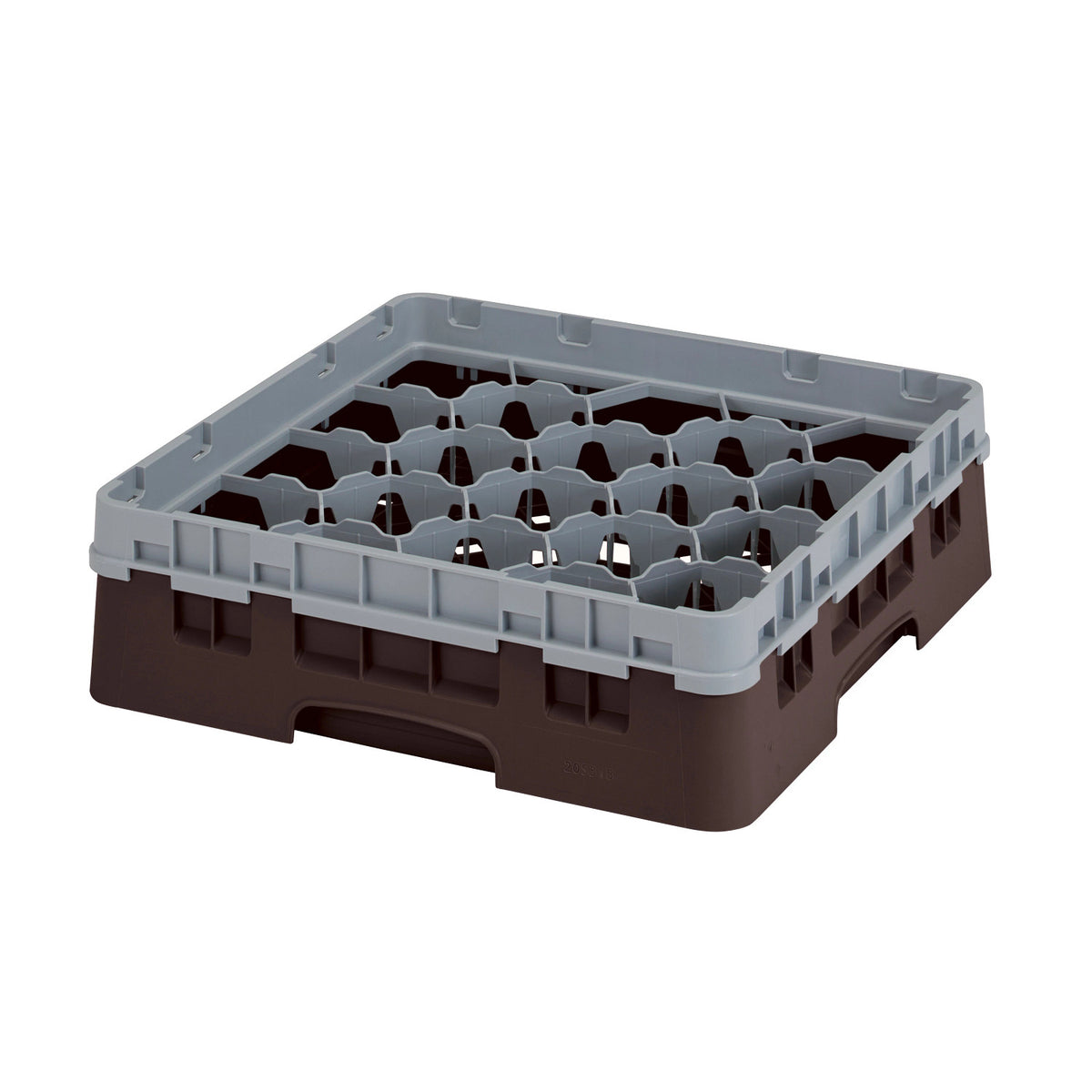 Cambro 20S318167 Camrack Full Size Glass Rack, 3 5/8" Max Glass Height - Brown