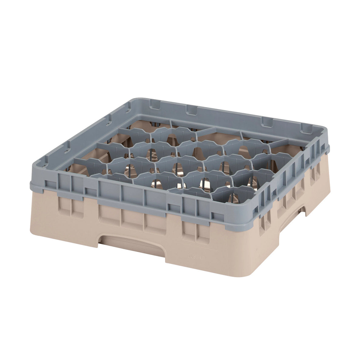 Cambro 20S318184 Camrack Full Size Glass Rack, 3 5/8" Max Glass Height - Beige