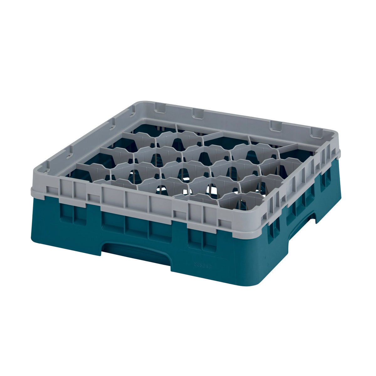Cambro 20S318414 Camrack Full Size Glass Rack, 3 5/8" Max Glass Height - Teal