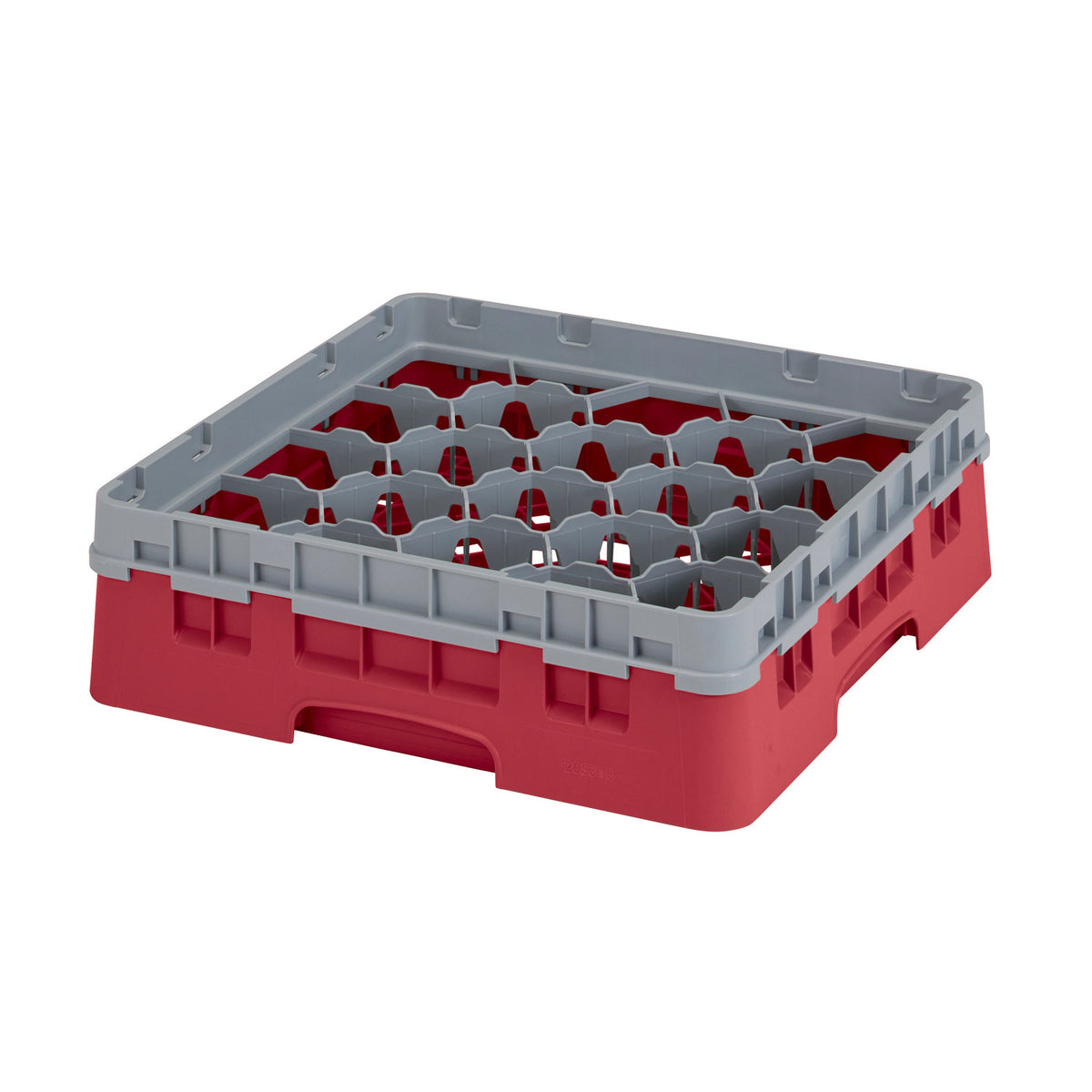 Cambro 20S318416 Camrack Full Size Glass Rack, 3 5/8" Max Glass Height - Cranberry