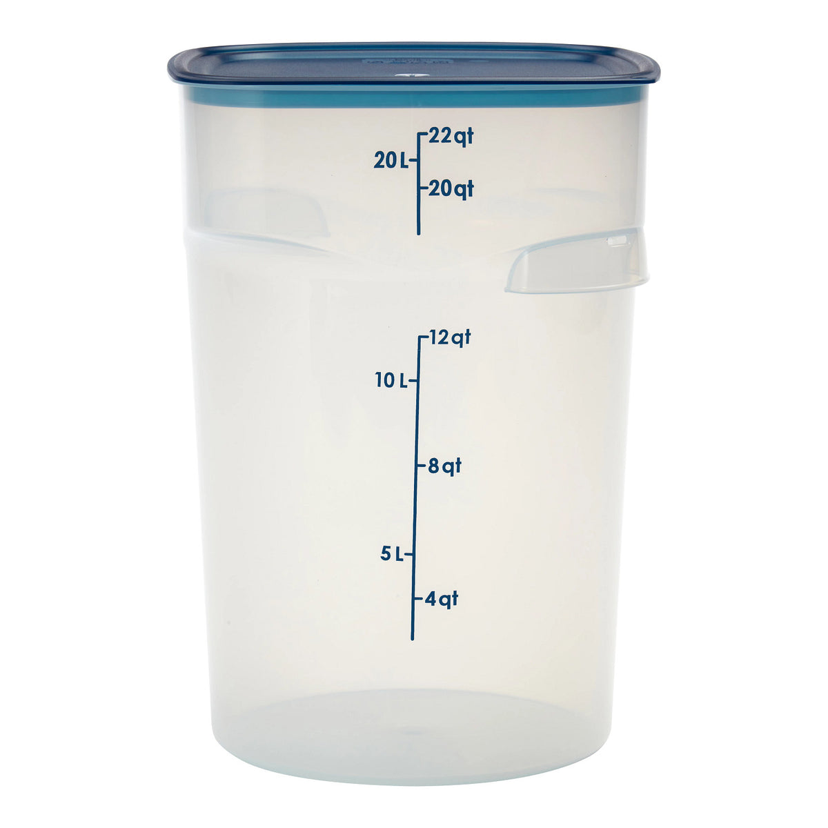 Cambro 22RFSPROPP190 FreshPro CamRounds Round Food Storage Container, 22 qt., Translucent - Translucent