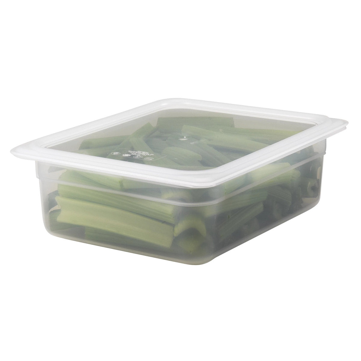Cambro 24PP190 Translucent Half Size Food Pan, 4" Deep, 6.3 qt. - Translucent