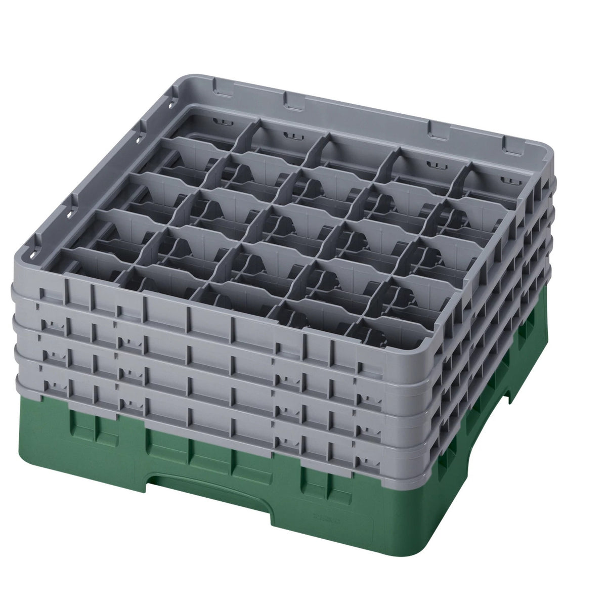 Cambro 25S800119 Camrack Full Size Glass Rack, 8 1/2" Max Glass Height - Sherwood Green