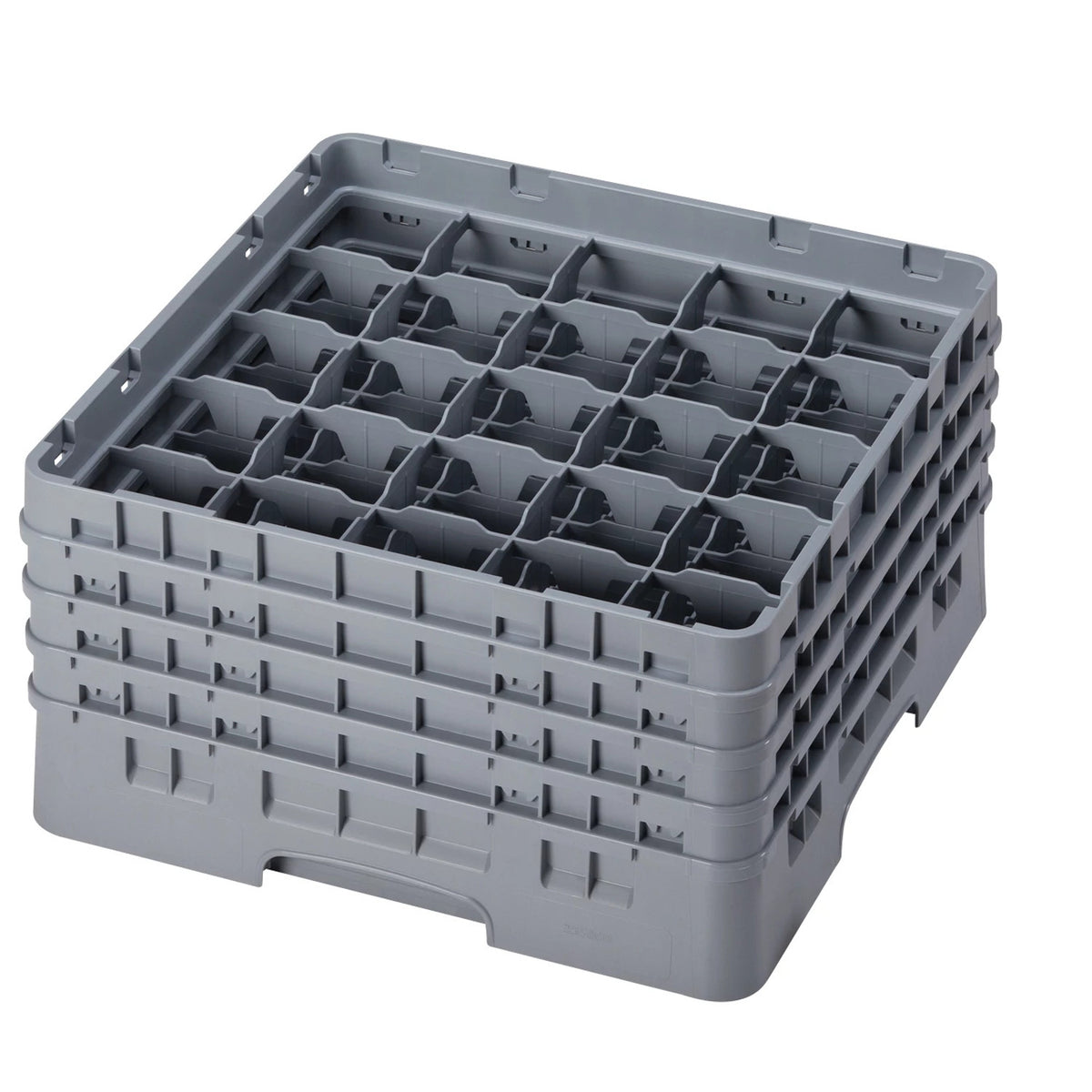 Cambro 25S800151 Camrack Full Size Glass Rack, 8 1/2" Max Glass Height - Soft Gray