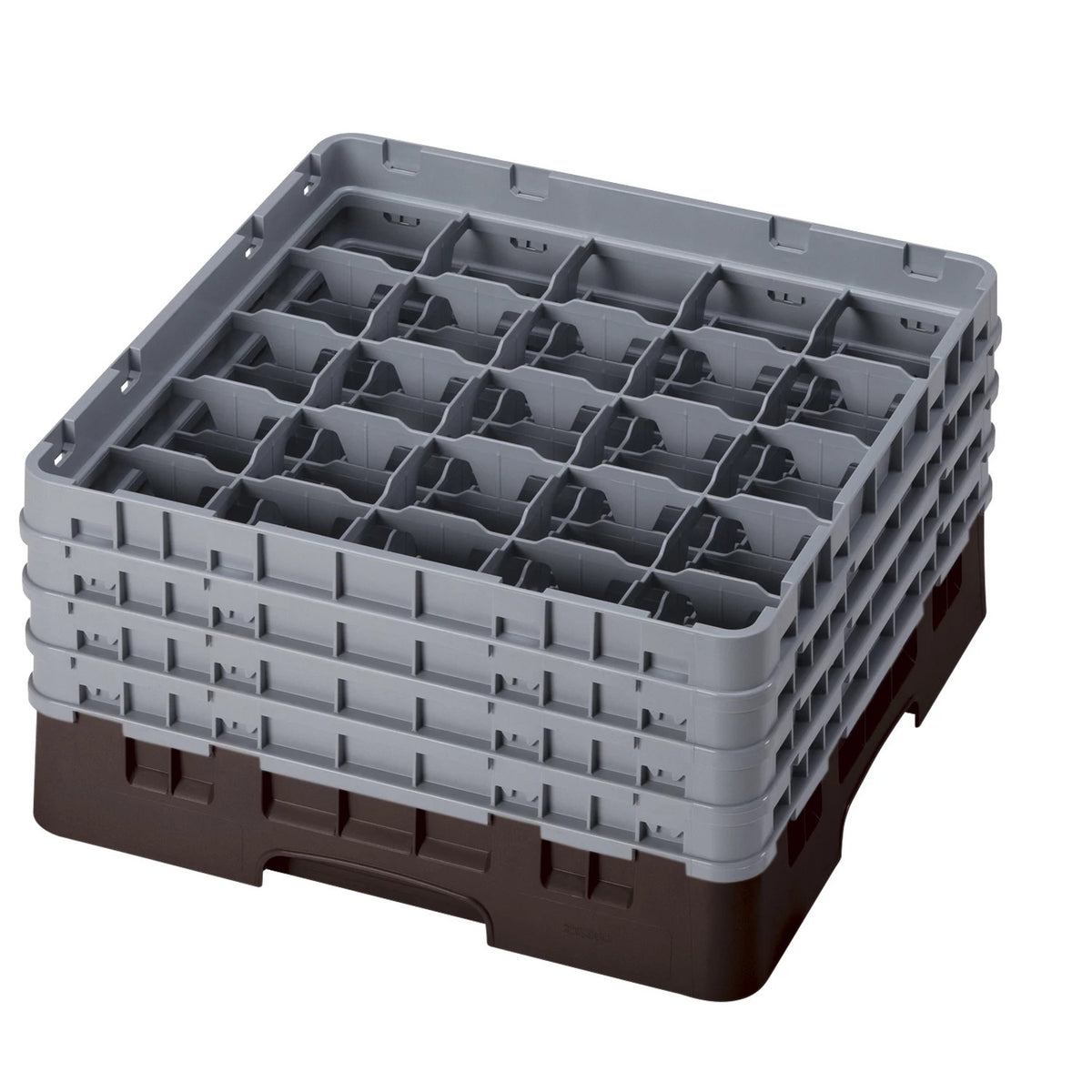 Cambro 25S800167 Camrack Full Size Glass Rack, 8 1/2" Max Glass Height - Brown