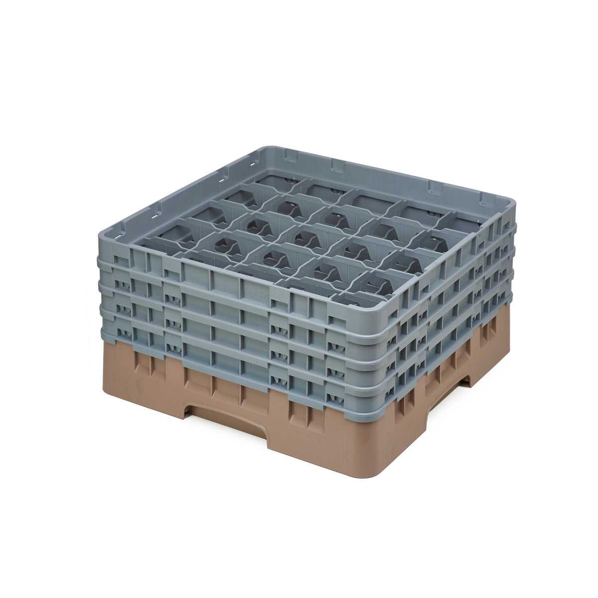 Cambro 25S800184 Camrack Full Size Glass Rack, 8 1/2" Max Glass Height - Beige