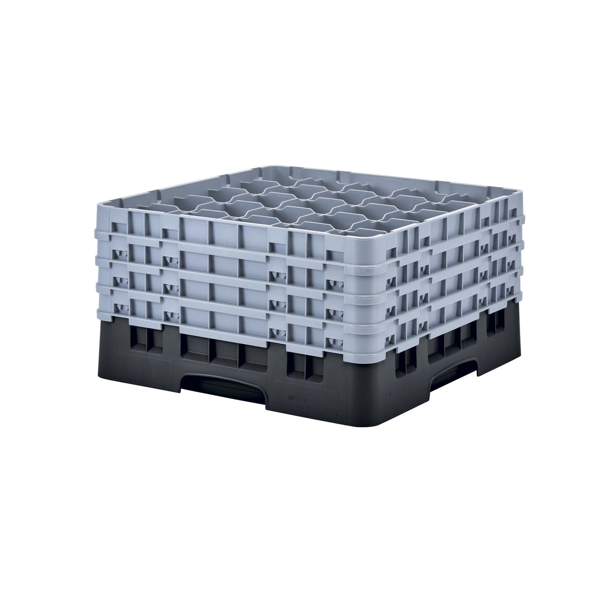 Cambro 25S900110 Camrack Full Size Glass Rack, 9 3/8" Max Glass Height - Black
