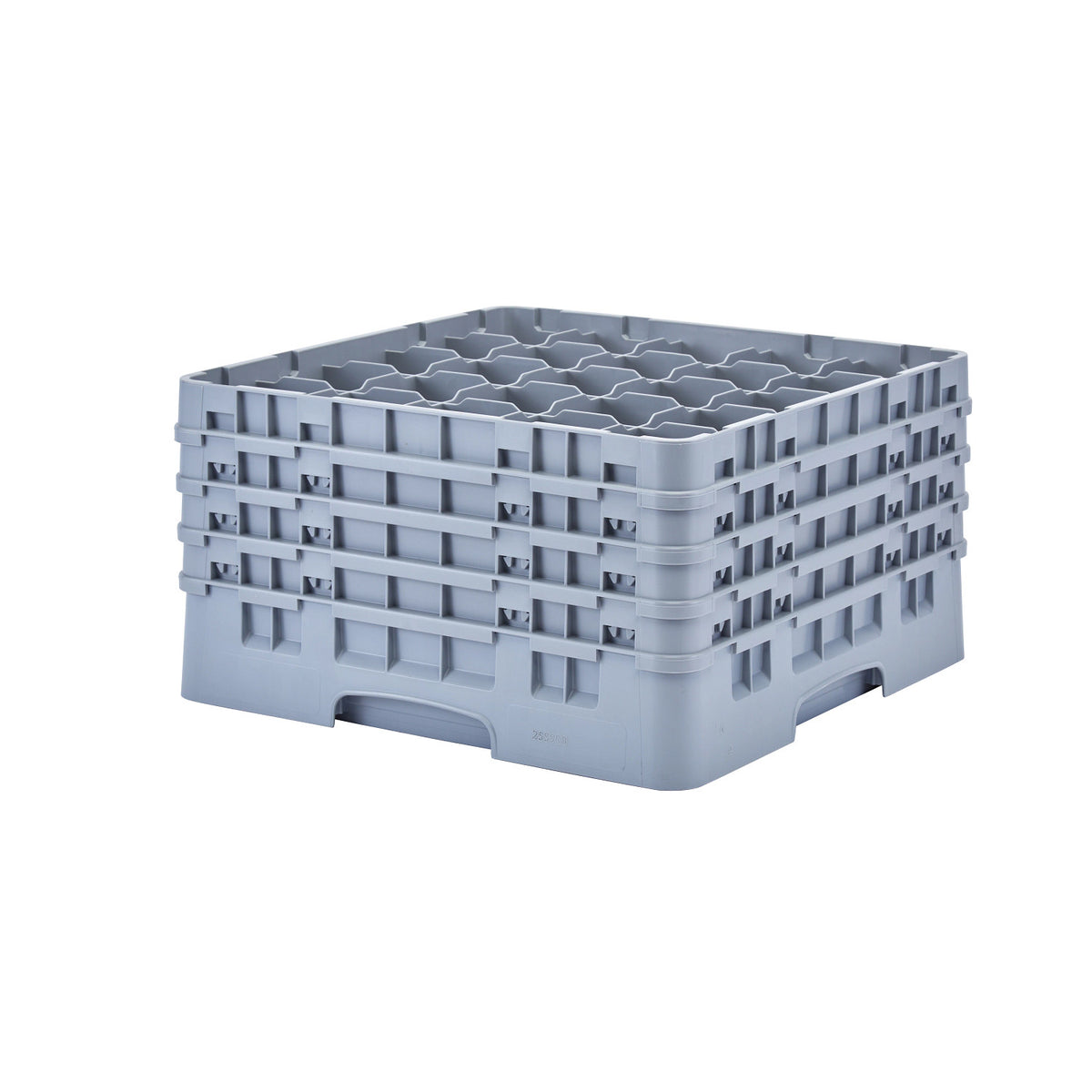 Cambro 25S900151 Camrack Full Size Glass Rack, 9 3/8" Max Glass Height - Soft Gray