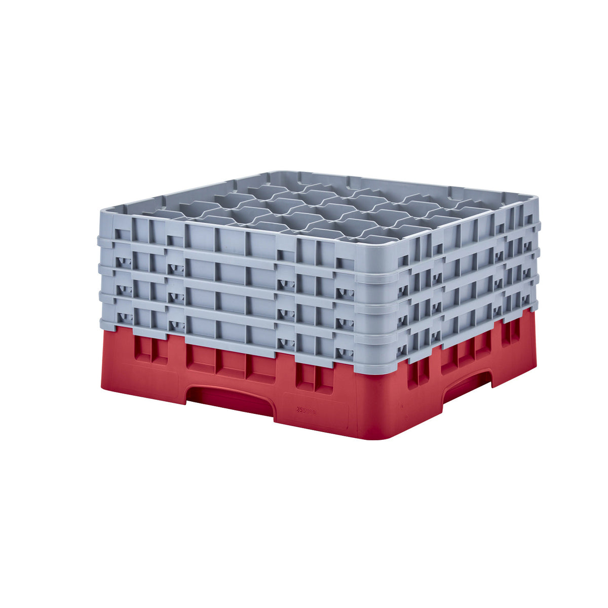 Cambro 25S900163 Camrack Full Size Glass Rack, 9 3/8" Max Glass Height - Red