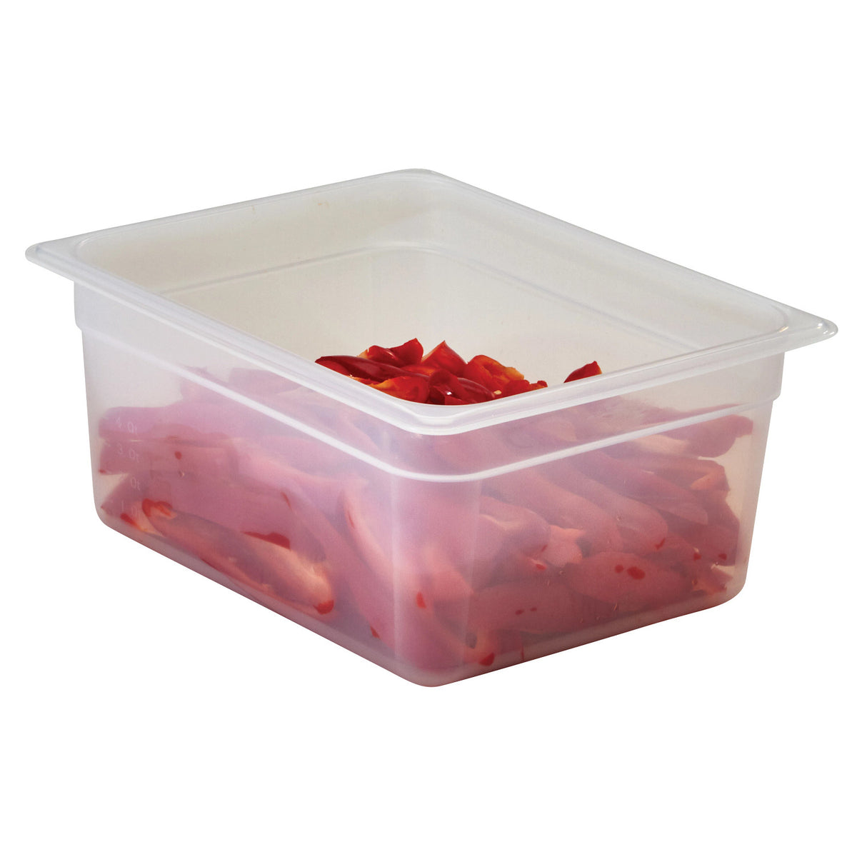 Cambro 26PP190 Translucent Half Size Food Pan, 6" Deep, 9.4 qt. - Translucent