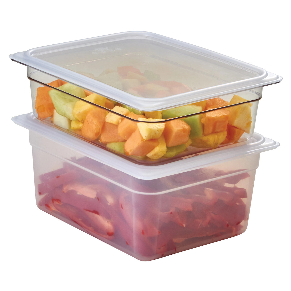 Cambro 26PP190 Translucent Half Size Food Pan, 6" Deep, 9.4 qt. - Translucent