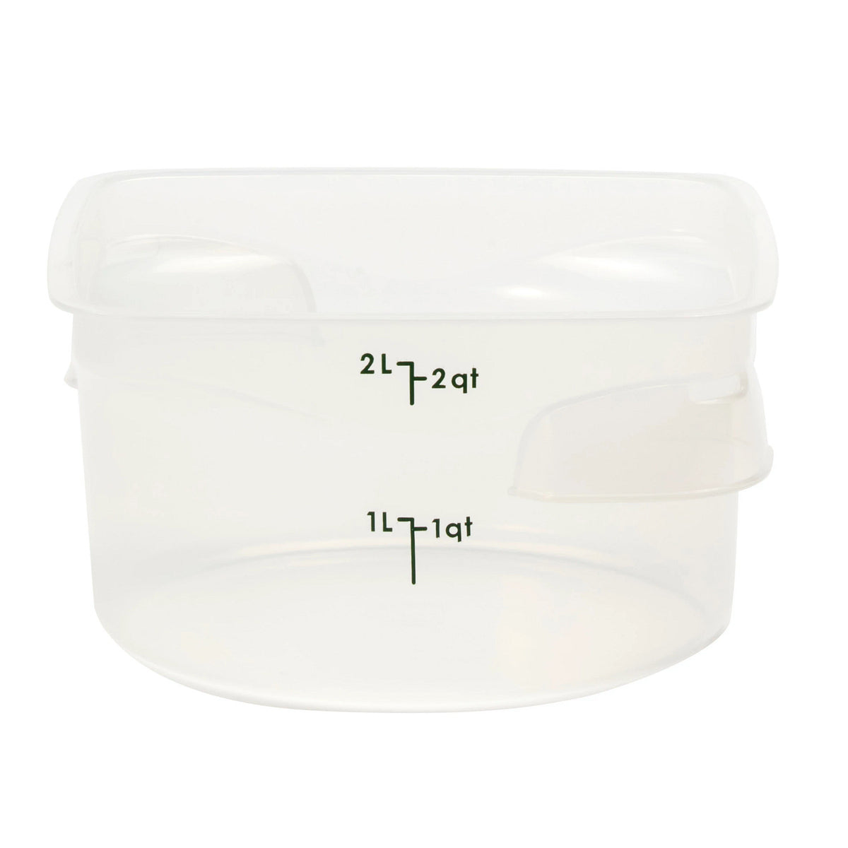 Cambro 2RFSPROPP190 FreshPro CamRounds Round Food Storage Container, 2 qt., Translucent - Translucent