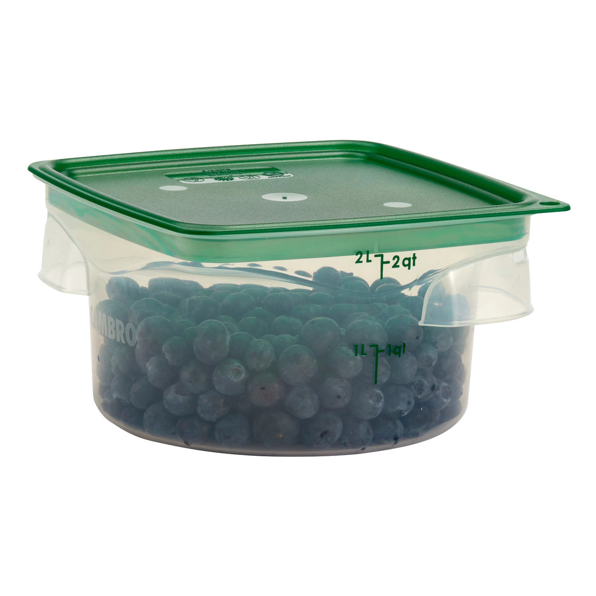 Cambro 2RFSPROPP190 FreshPro CamRounds Round Food Storage Container, 2 qt., Translucent - Translucent