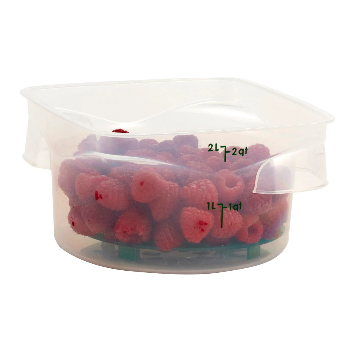 Cambro 2RFSPROPP190 FreshPro CamRounds Round Food Storage Container, 2 qt., Translucent - Translucent