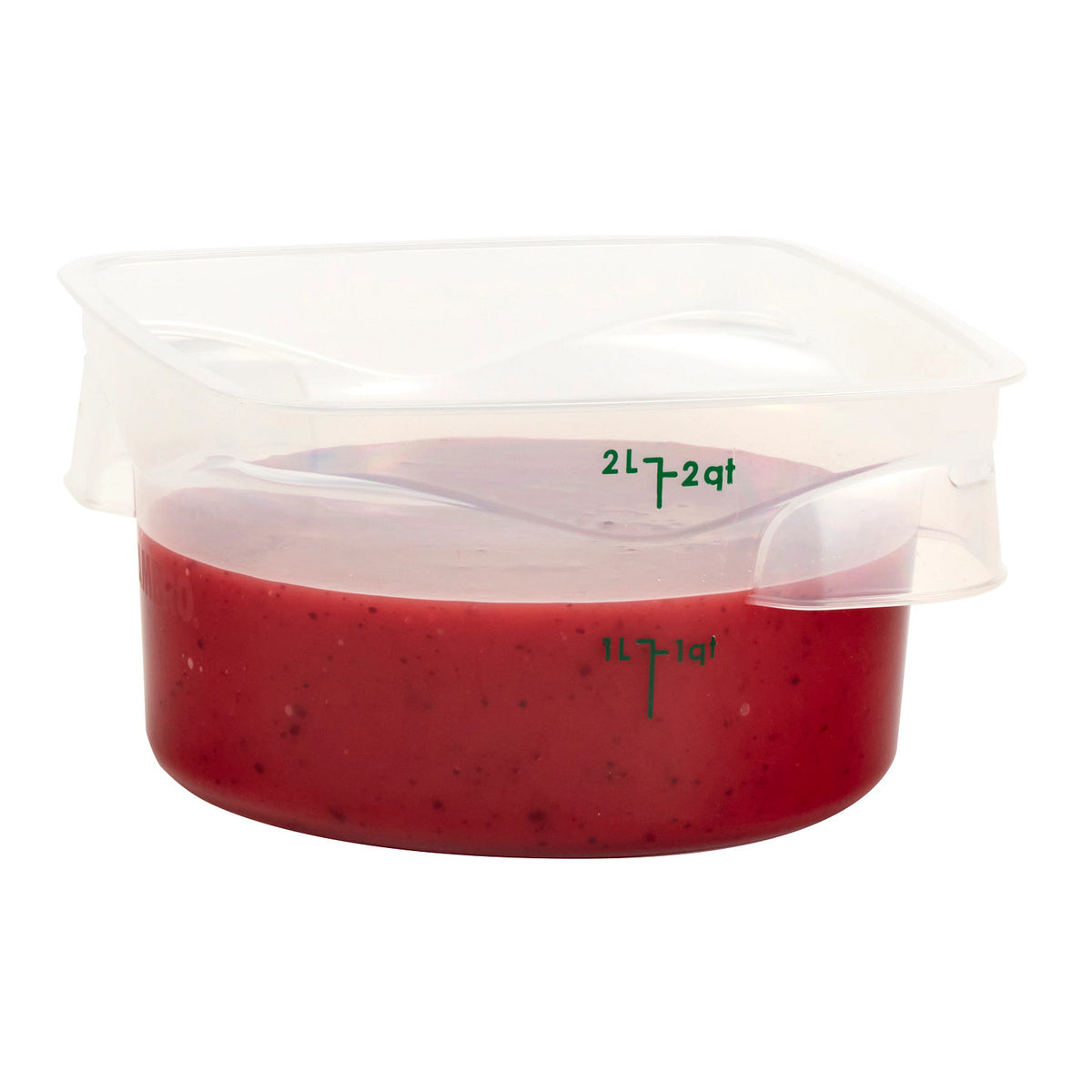 Cambro 2RFSPROPP190 FreshPro CamRounds Round Food Storage Container, 2 qt., Translucent - Translucent