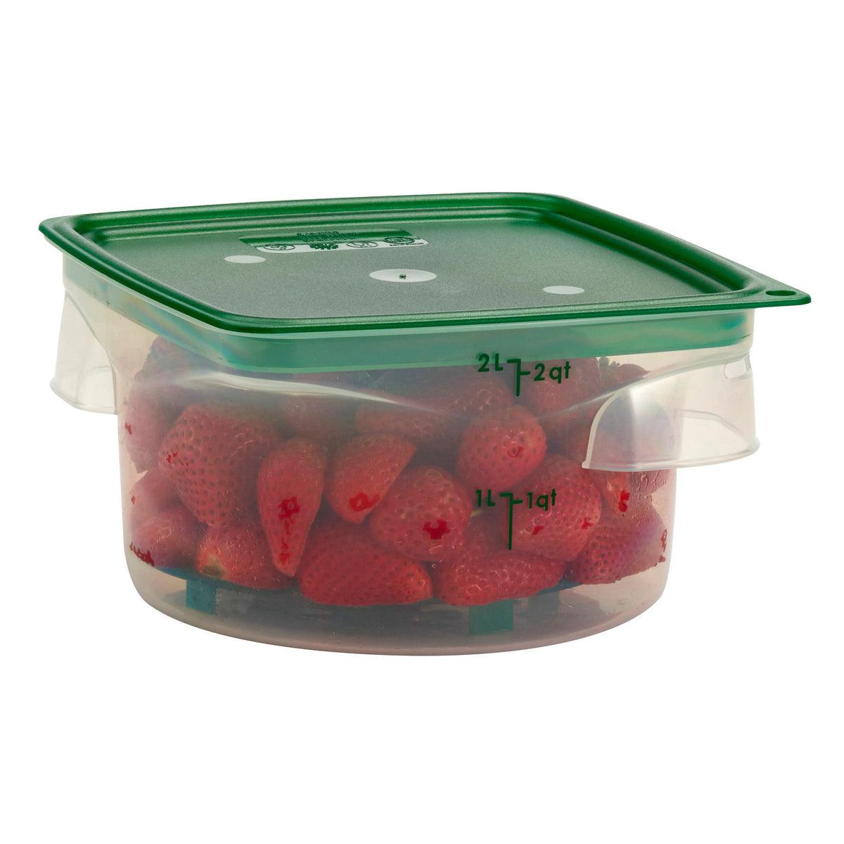 Cambro 2RFSPROPP190 FreshPro CamRounds Round Food Storage Container, 2 qt., Translucent - Translucent