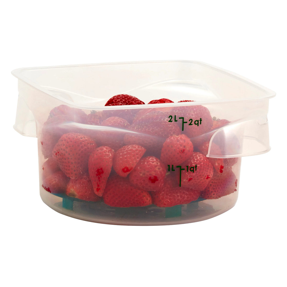 Cambro 2RFSPROPP190 FreshPro CamRounds Round Food Storage Container, 2 qt., Translucent - Translucent