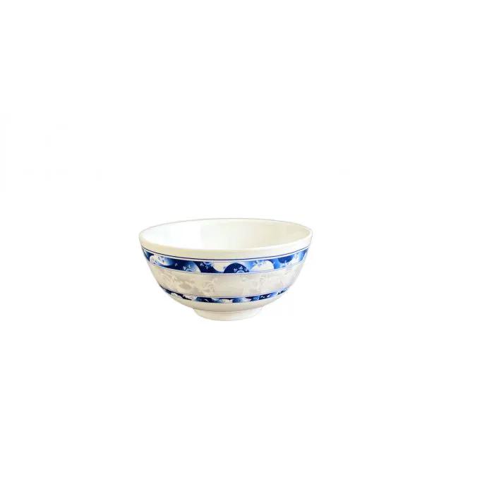 Thunder Group 3006DL, 9 OZ, 4 3/8" RICE BOWL, BLUE DRAGON, Melamine, NSF, Case Pack of 12