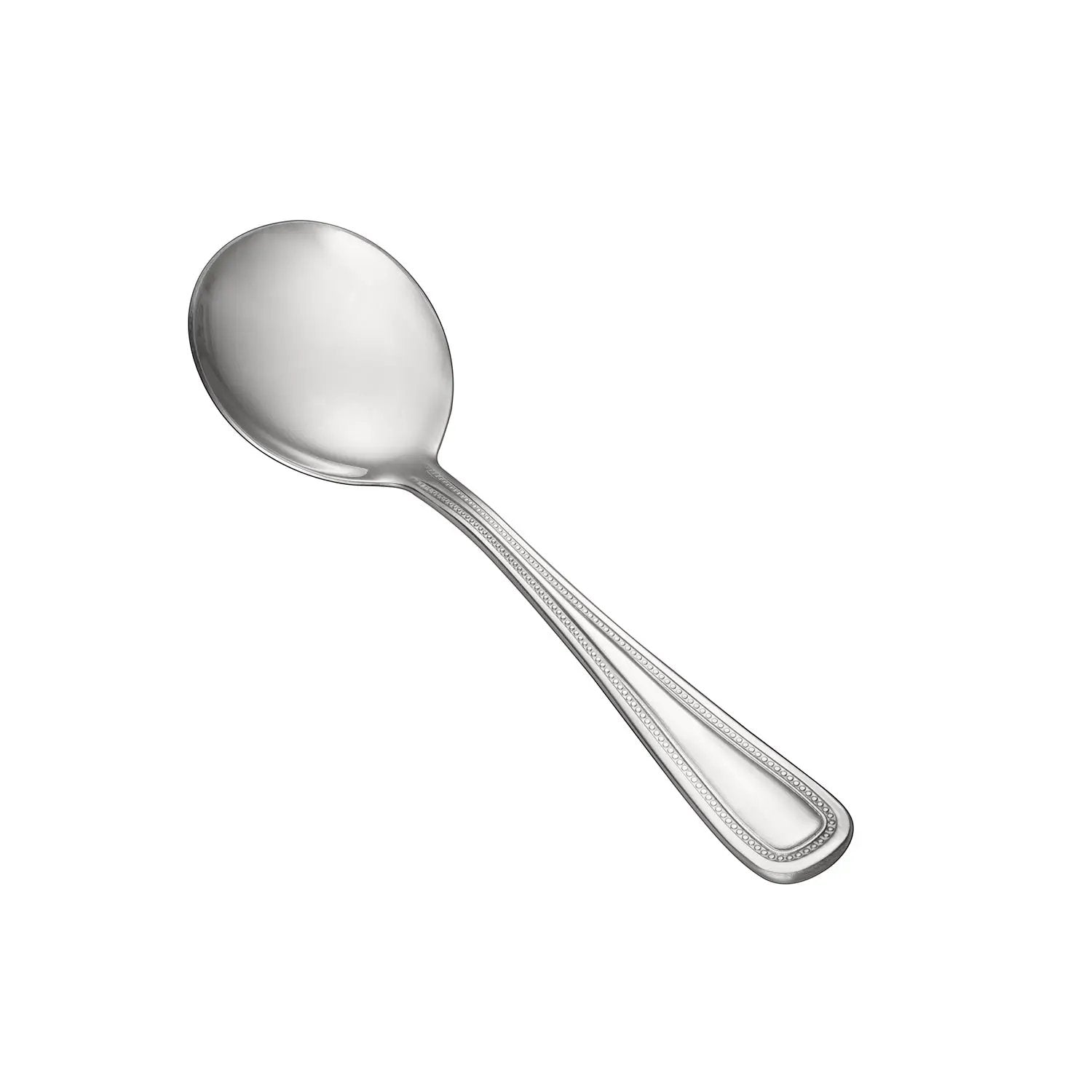 CAC China 3008-04 Black Pearl Bouillon Spoon 18/0 HW 6 1/8" Case Pack of 1/50 by CAC China (cac-china-3008-04-black-pearl-bouillon-spoon-18-0-hw-6-1-8-case-pack-of-1-50)