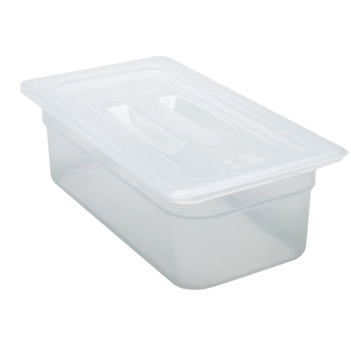 Cambro 30PPCH190 Translucent Third Size Food Pan Cover w/Handle - Translucent