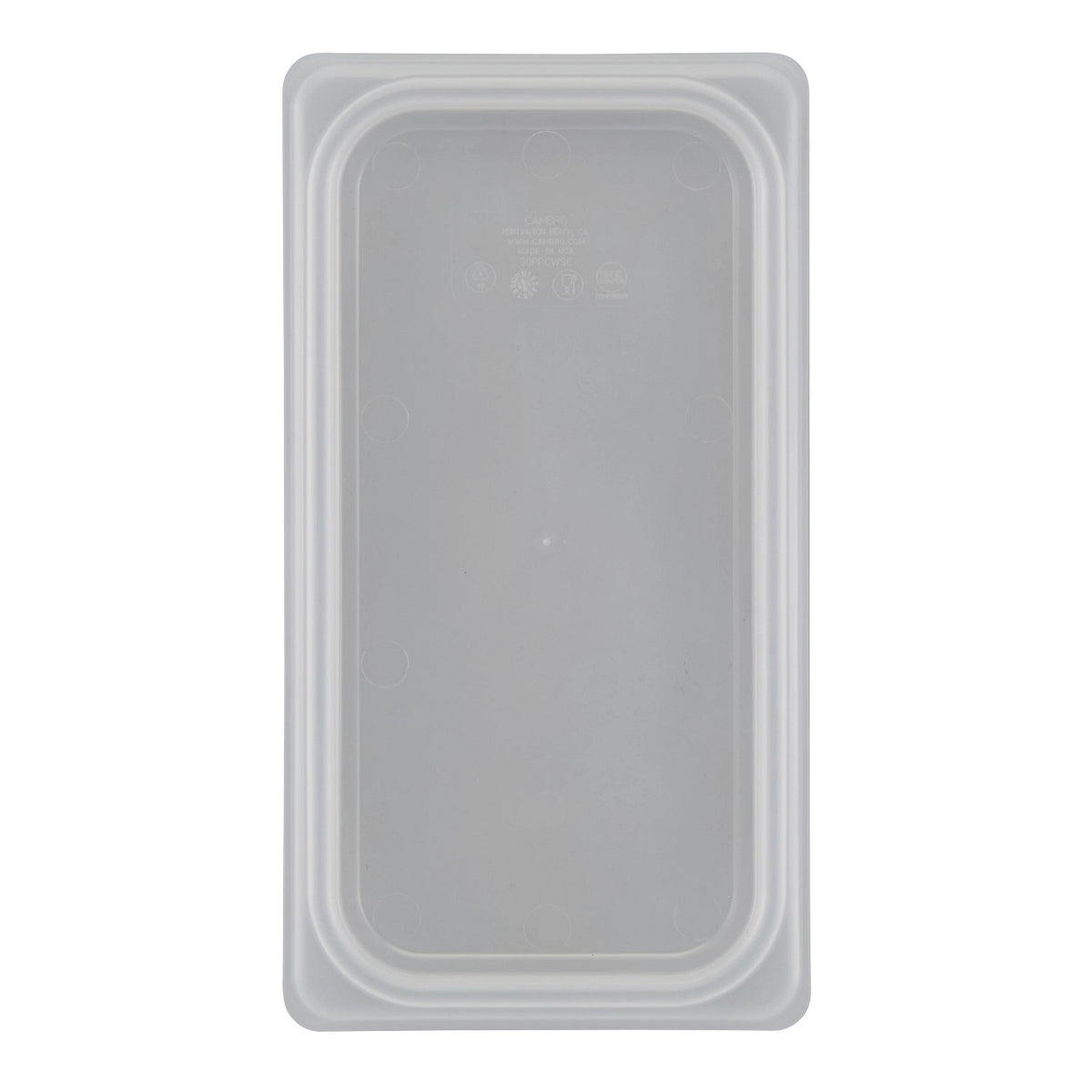 Cambro 30PPCWSC190 Translucent Third Size Food Pan Seal Cover - Translucent