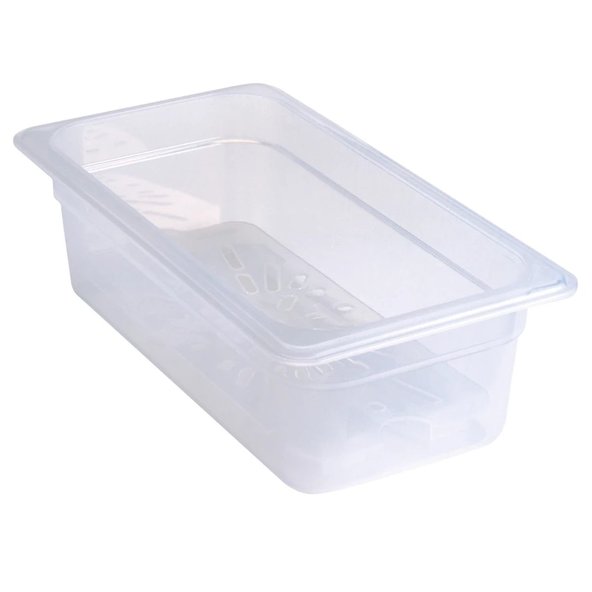 Cambro 30PPD190 Translucent Drain Shelf for Third Size Food Pans - Translucent