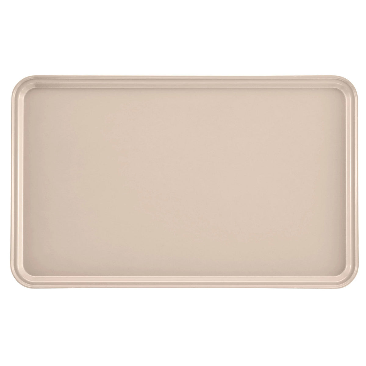 Cambro 3253106 Rectangular Camtray Fiberglass Tray, 12 3/4" x 20 7/8" - Light Peach