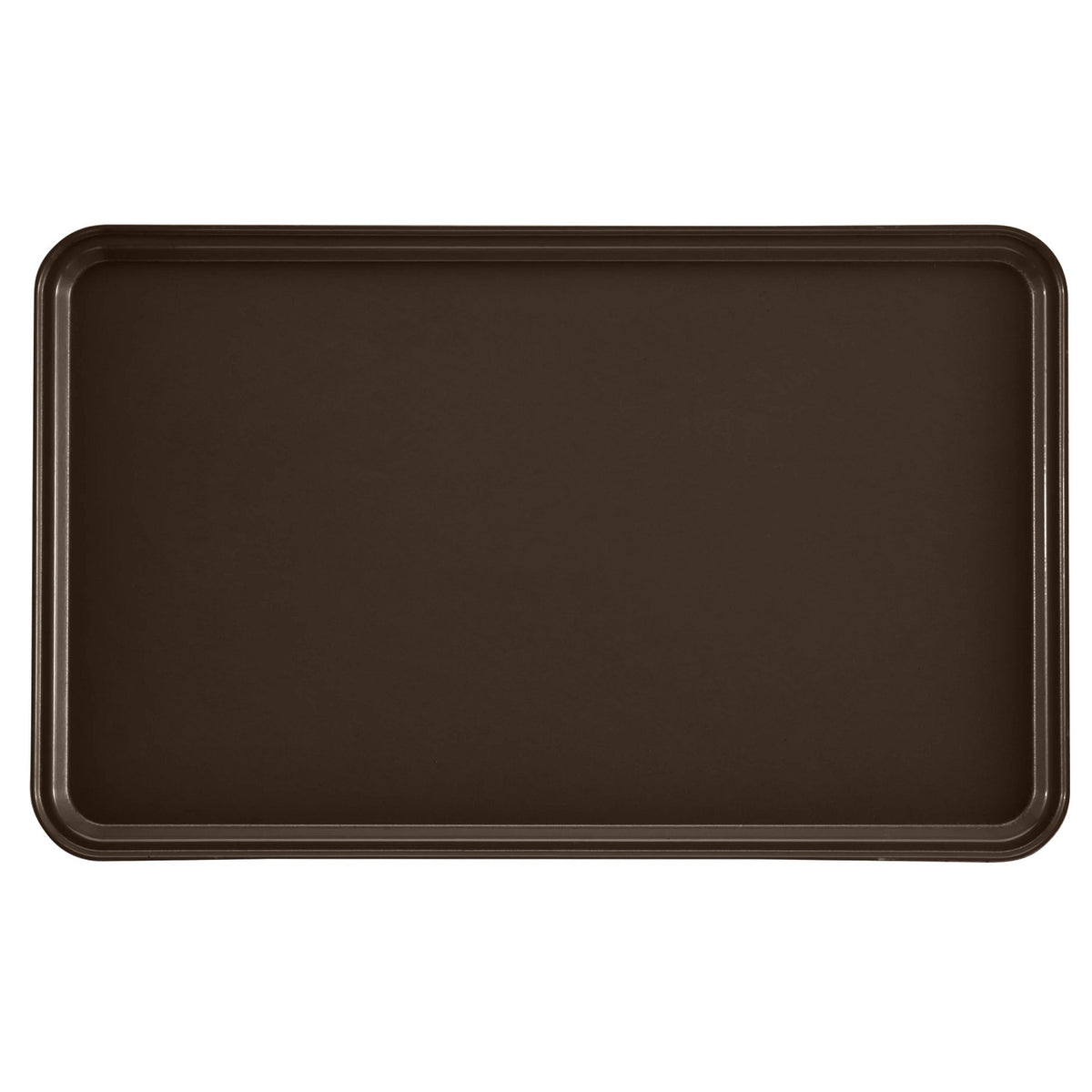 Cambro 3253116 Rectangular Camtray Fiberglass Tray, 12 3/4" x 20 7/8" - Brazil Brown