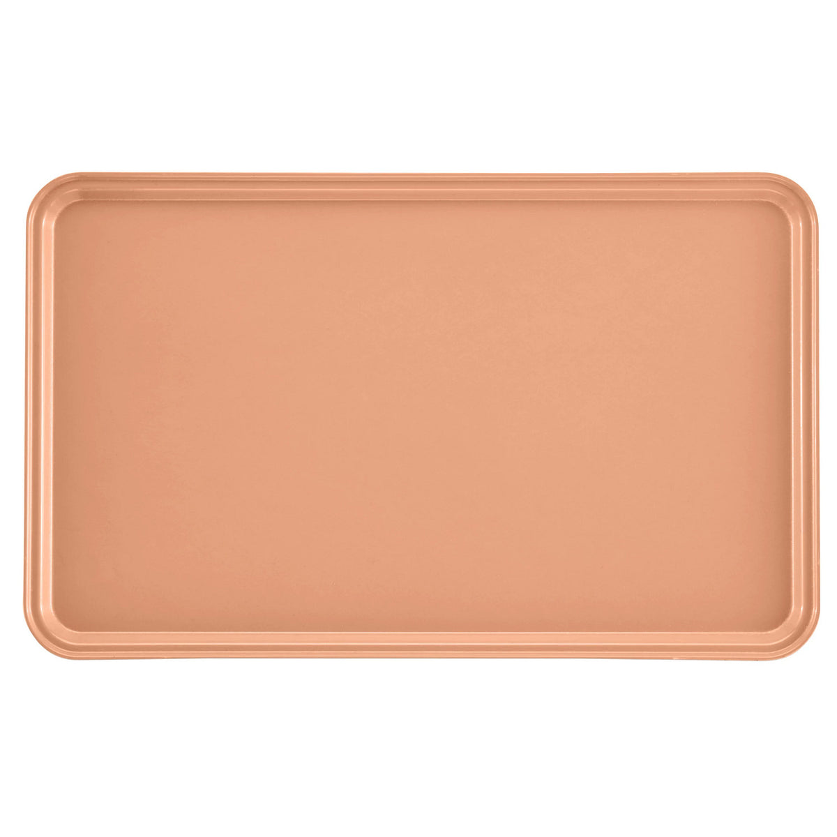 Cambro 3253117 Rectangular Camtray Fiberglass Tray, 12 3/4" x 20 7/8" - Dark Peach