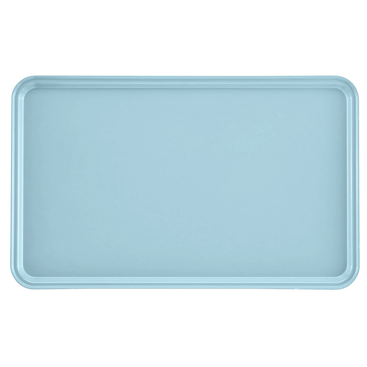 Cambro 3253177 Rectangular Camtray Fiberglass Tray, 12 3/4" x 20 7/8" - Sky Blue