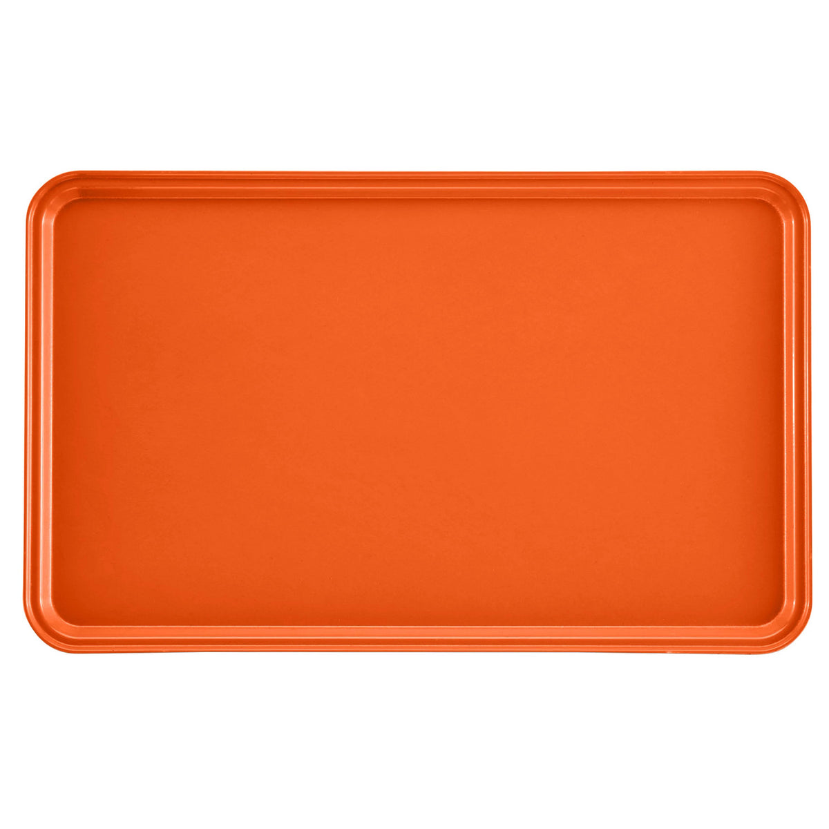 Cambro 3253220 Rectangular Camtray Fiberglass Tray, 12 3/4" x 20 7/8" - Citrus Orange