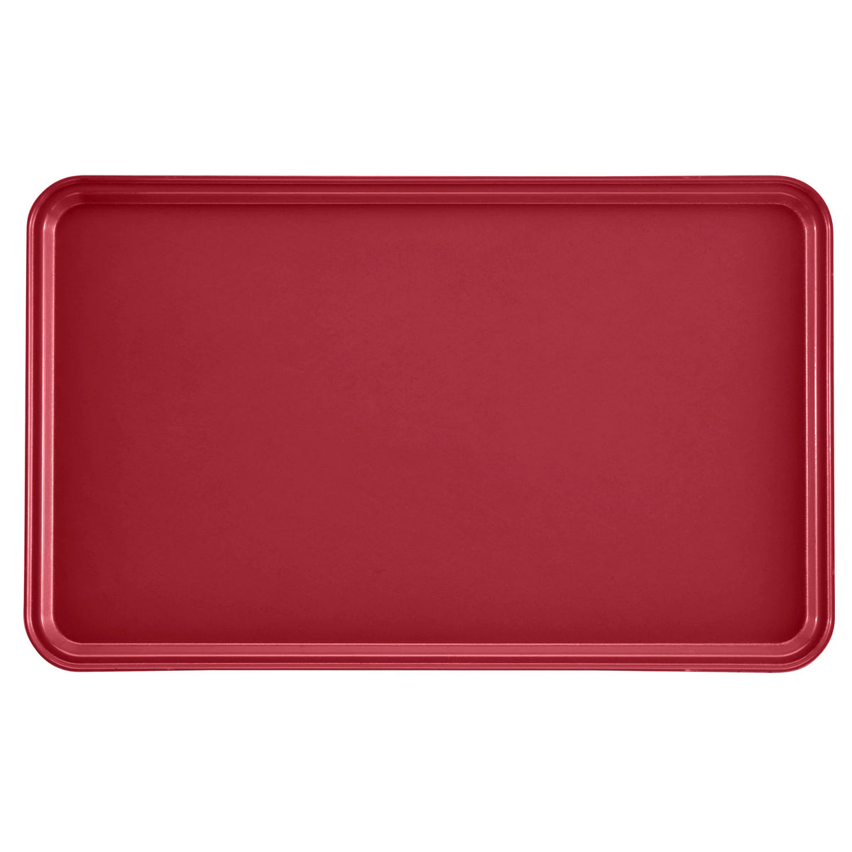 Cambro 3253221 Rectangular Camtray Fiberglass Tray, 12 3/4" x 20 7/8" - Ever Red