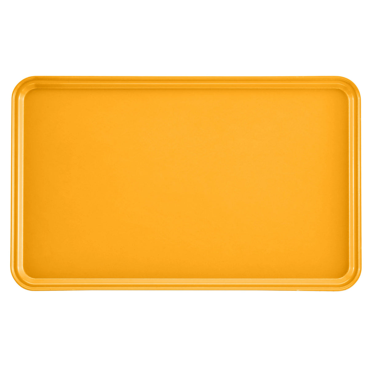 Cambro 3253504 Rectangular Camtray Fiberglass Tray, 12 3/4" x 20 7/8" - Mustard