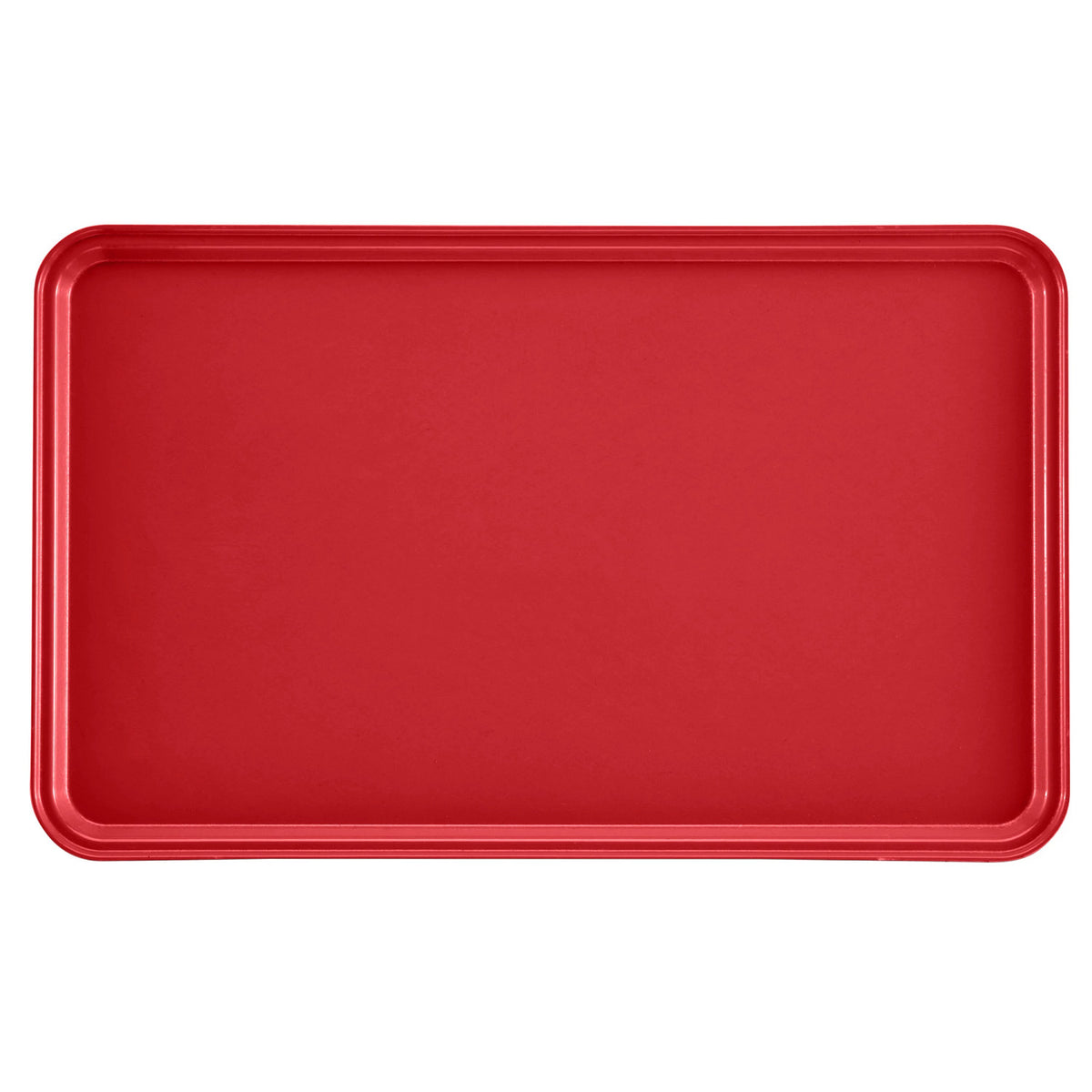 Cambro 3253510 Rectangular Camtray Fiberglass Tray, 12 3/4" x 20 7/8" - Signal Red
