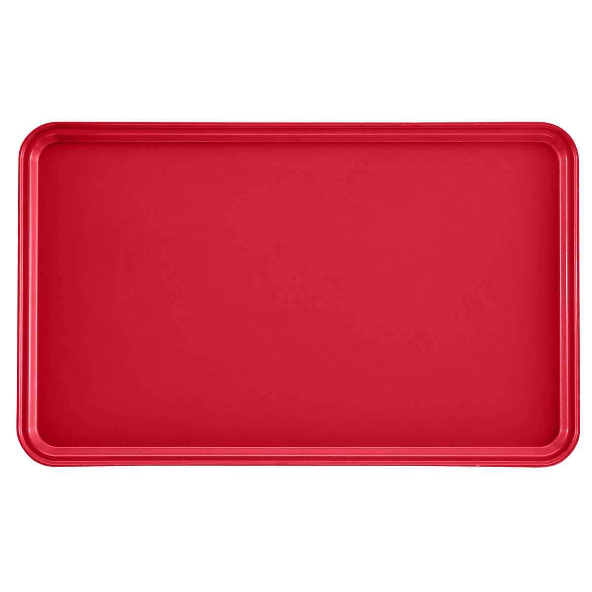 Cambro 3253521 Rectangular Camtray Fiberglass Tray, 12 3/4" x 20 7/8" - Cambro Red