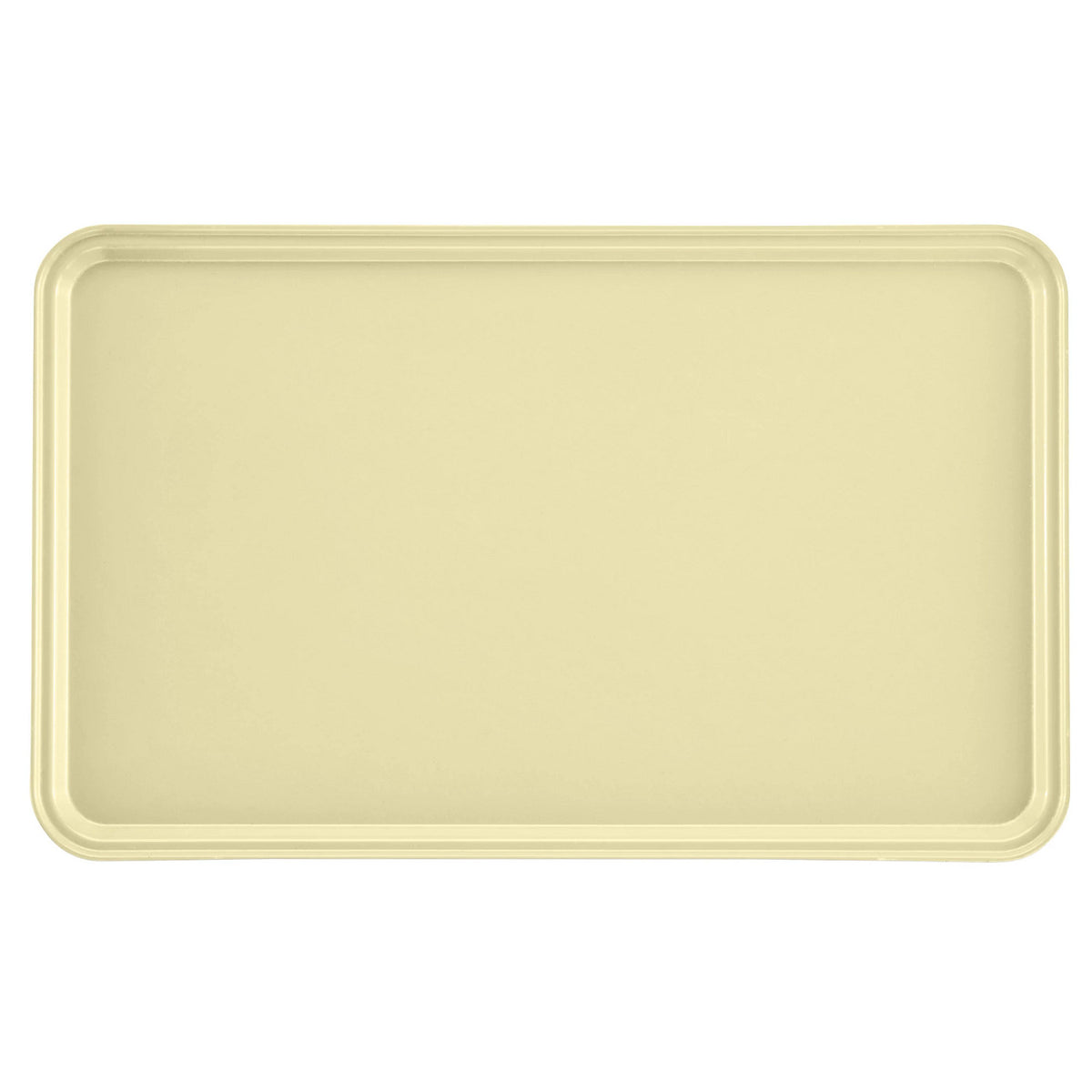 Cambro 3253536 Rectangular Camtray Fiberglass Tray, 12 3/4" x 20 7/8" - Lemon Chiffon