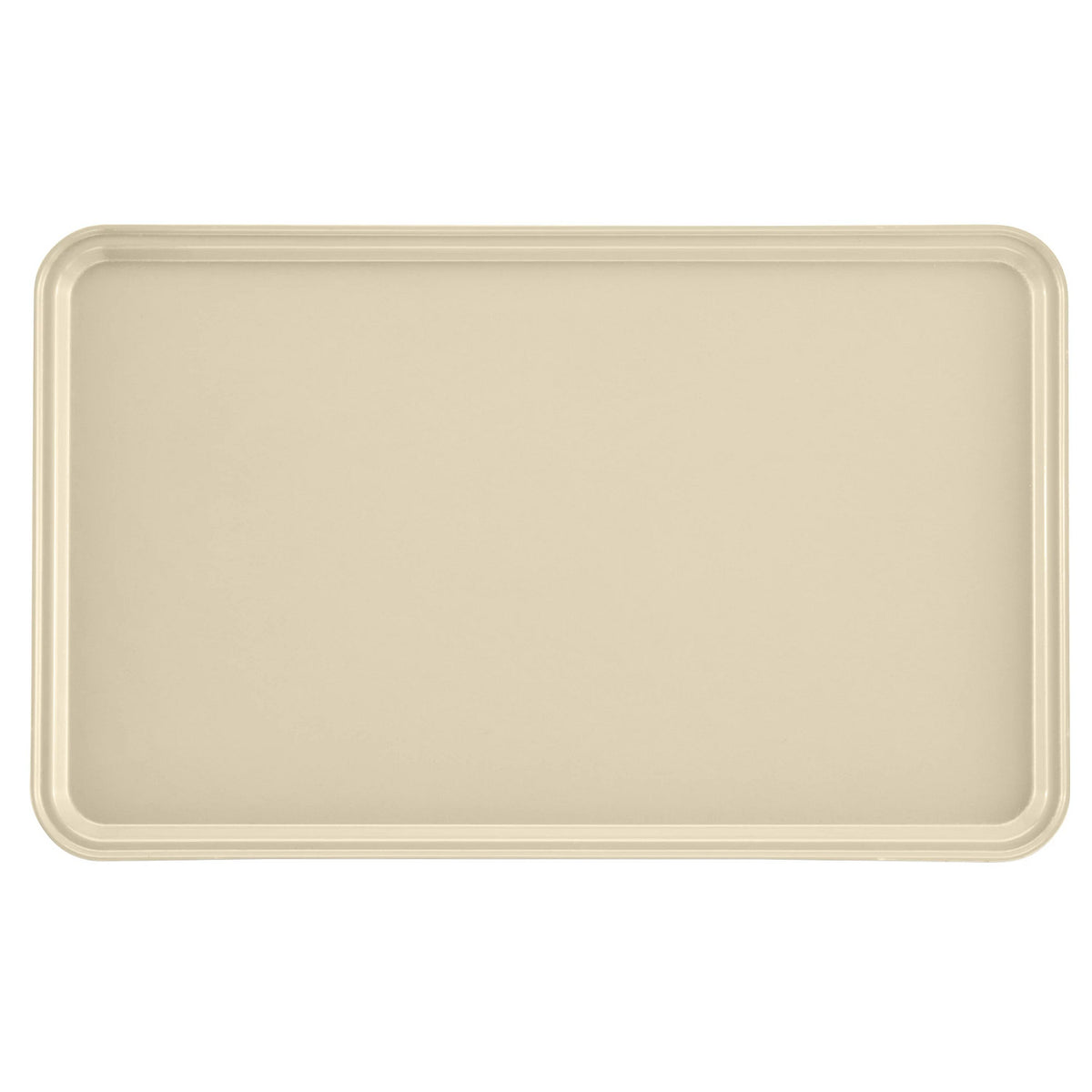 Cambro 3253537 Rectangular Camtray Fiberglass Tray, 12 3/4" x 20 7/8" - Cameo Yellow