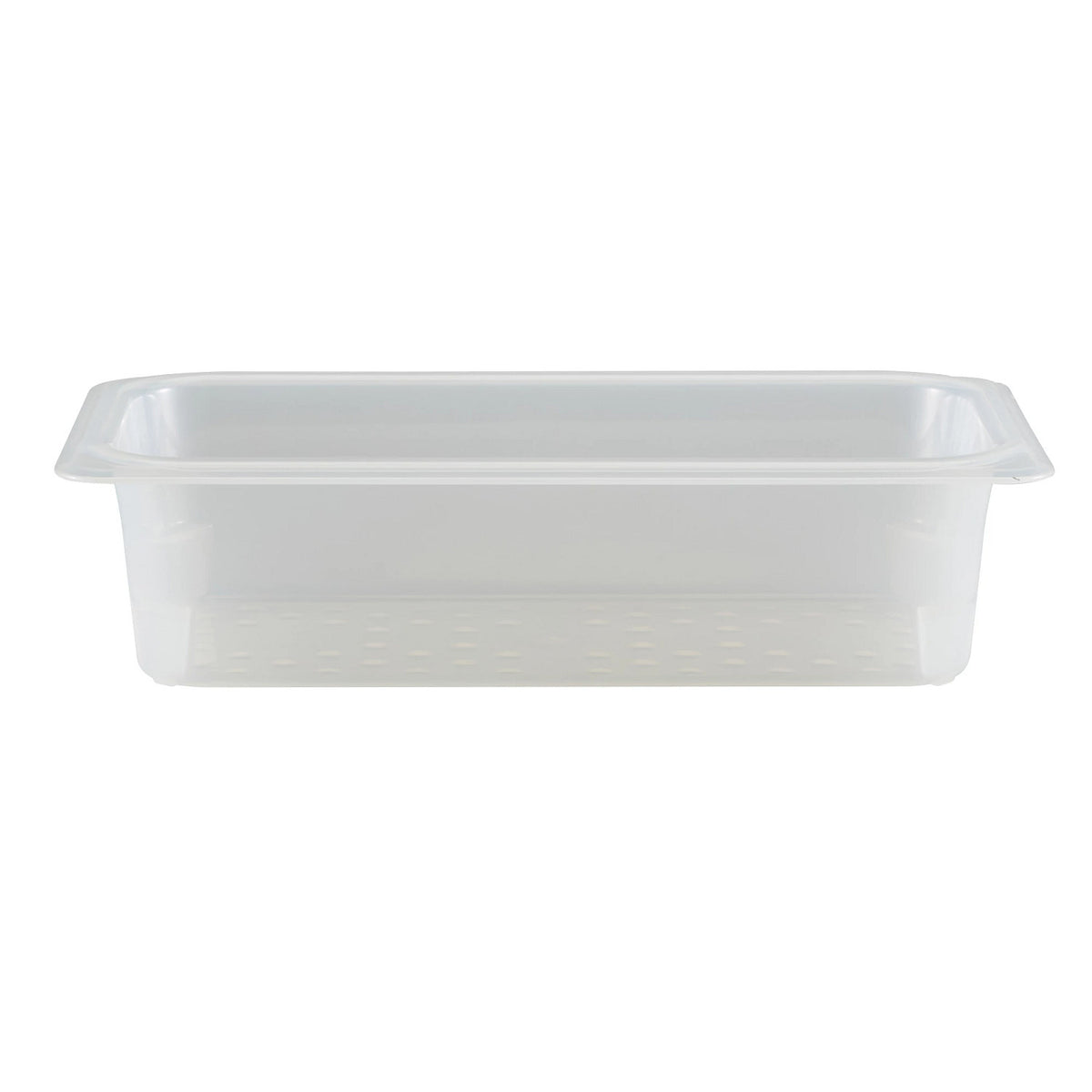 Cambro 33CLRPP190 Translucent Third Size Colander Food Pan, 3" Deep - Translucent