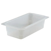 Cambro 33CLRPP190 Translucent Third Size Colander Food Pan, 3" Deep - Translucent