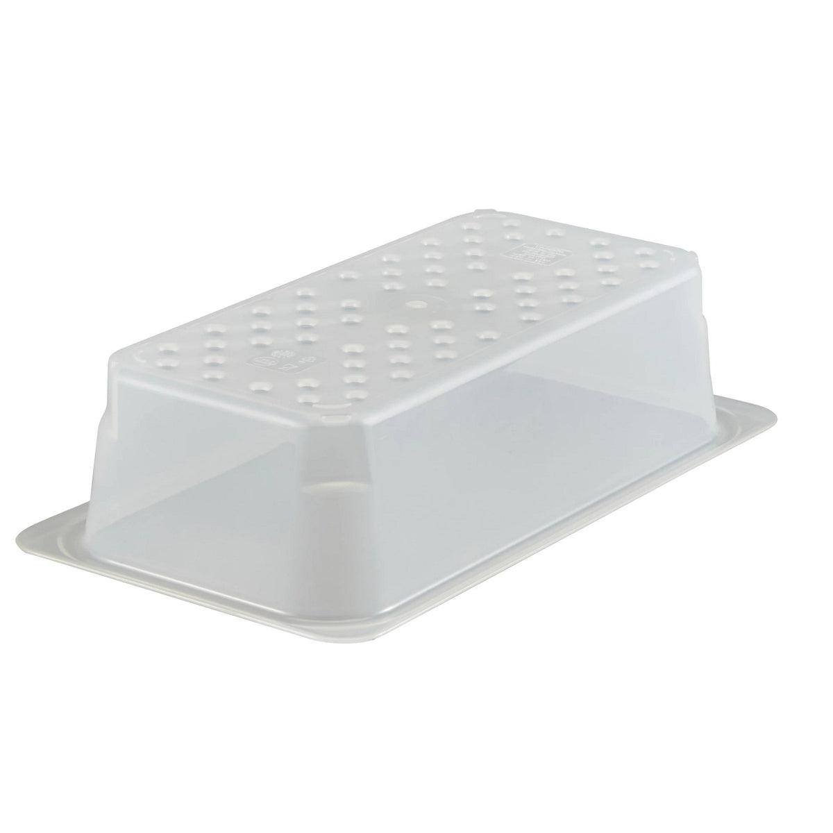 Cambro 33CLRPP190 Translucent Third Size Colander Food Pan, 3" Deep - Translucent