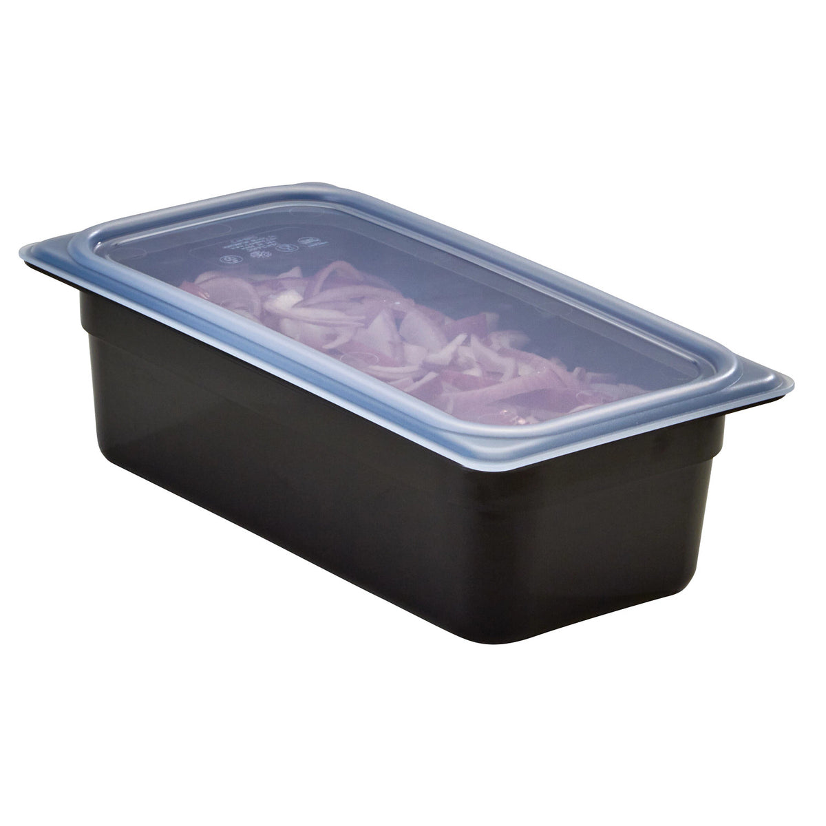 Cambro 34CW110 Camwear Third Size Food Pan, 4" Deep, 3.8 qt. - Black