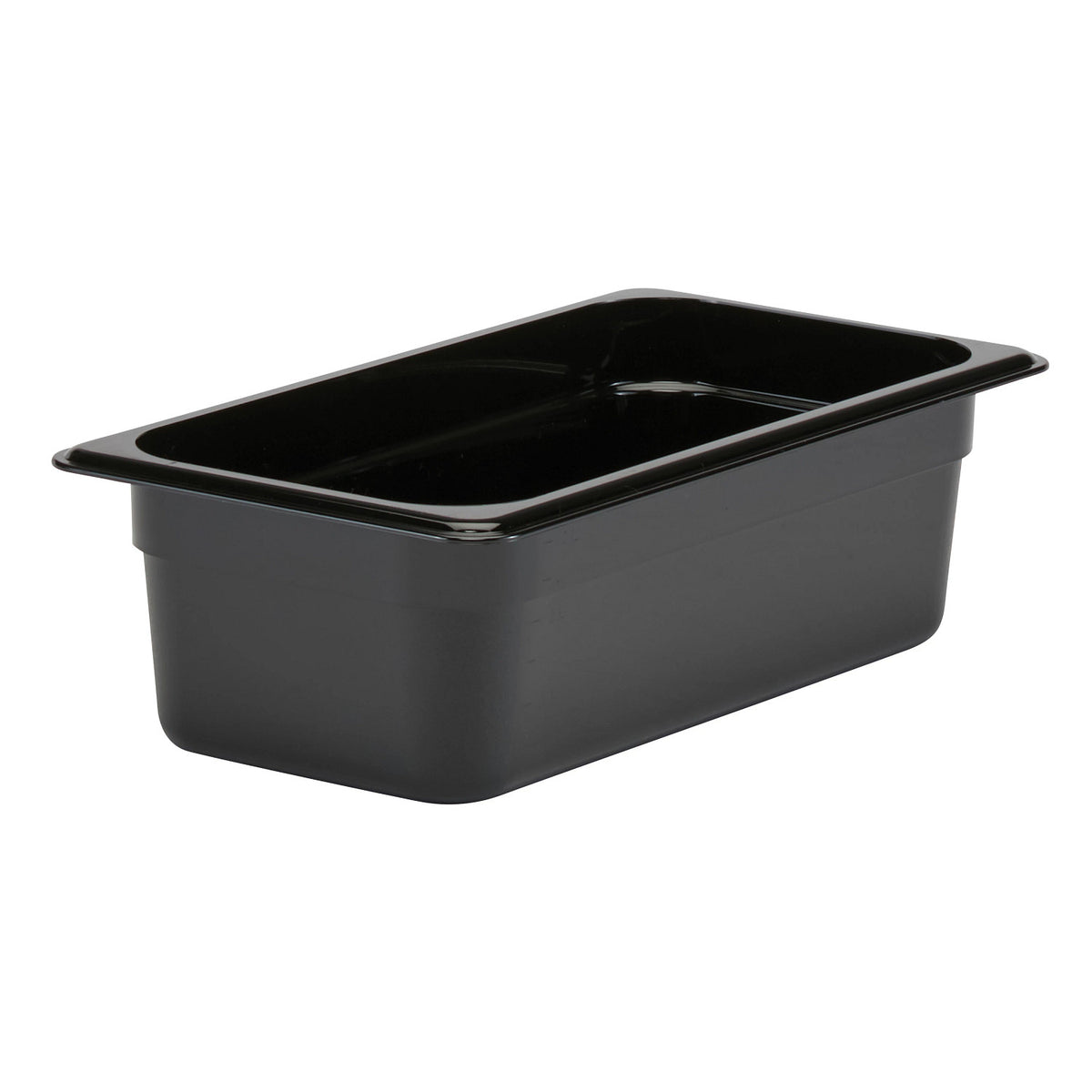Cambro 34CW110 Camwear Third Size Food Pan, 4" Deep, 3.8 qt. - Black